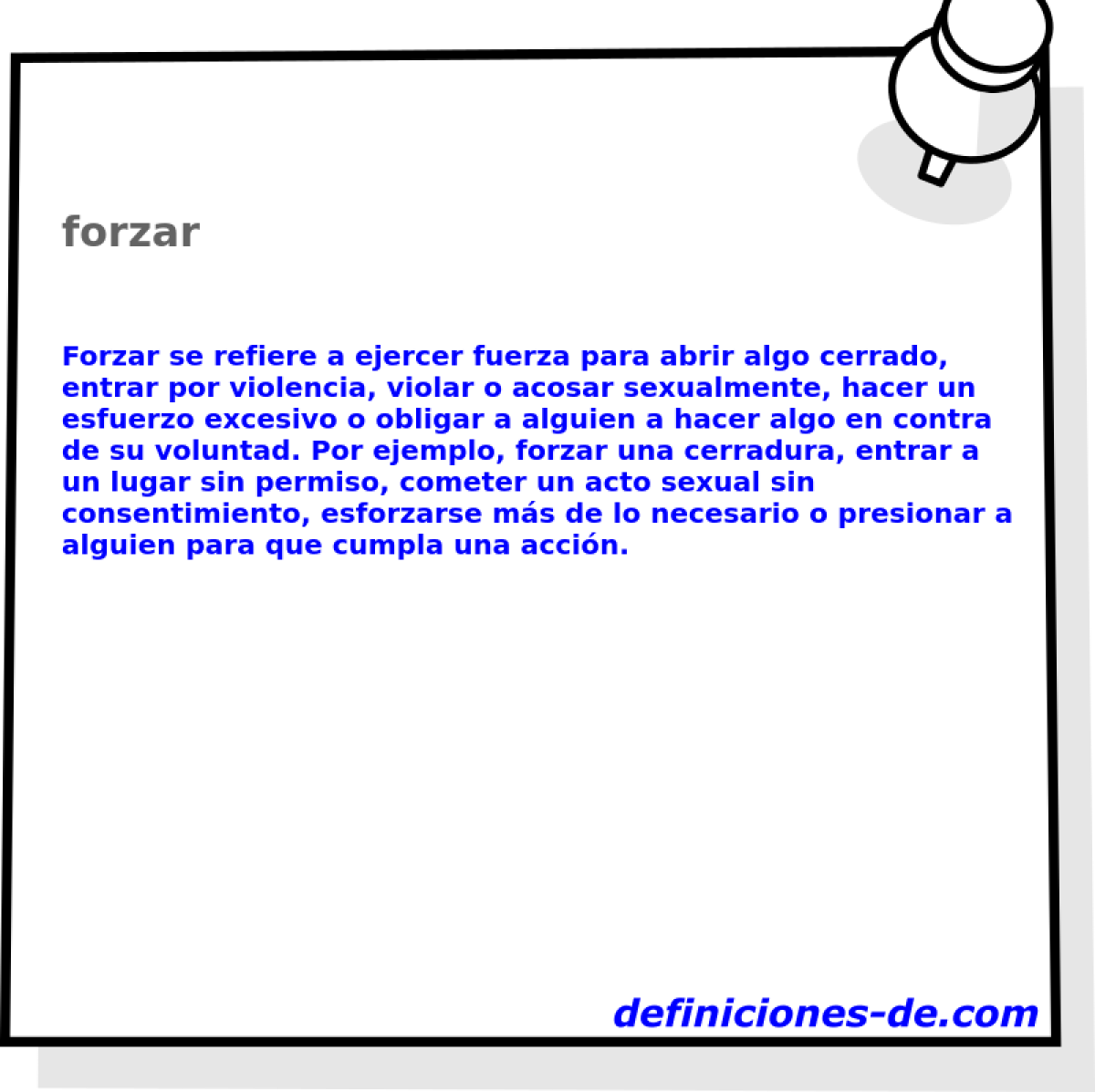 forzar 