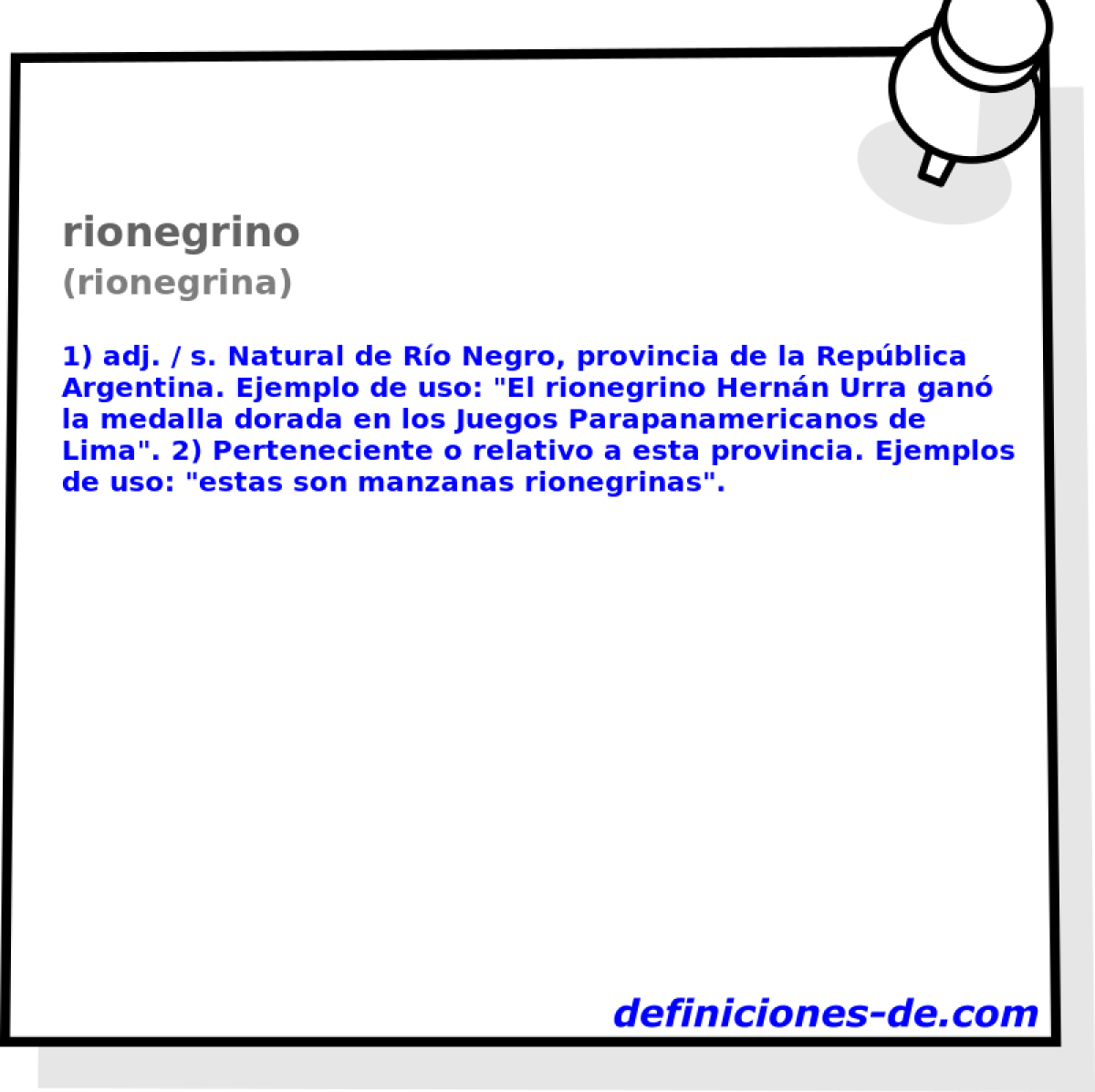 rionegrino (rionegrina)