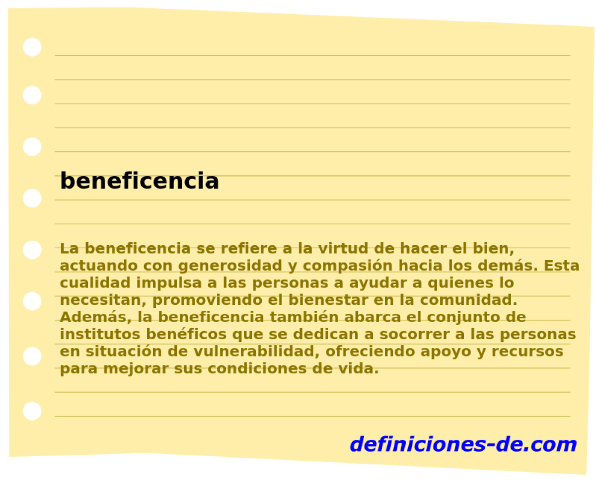 beneficencia 