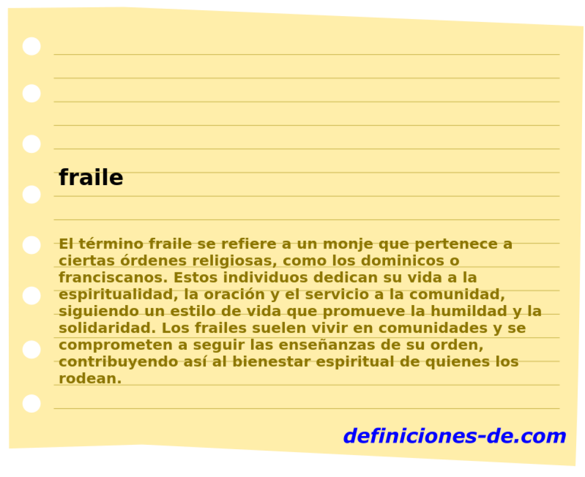 fraile 