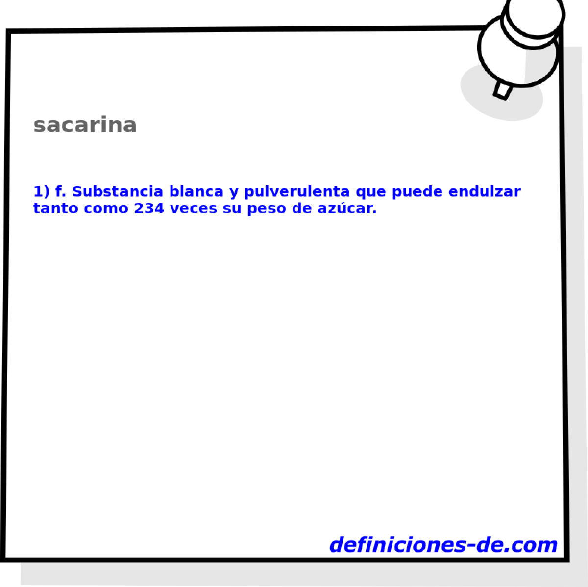 sacarina 
