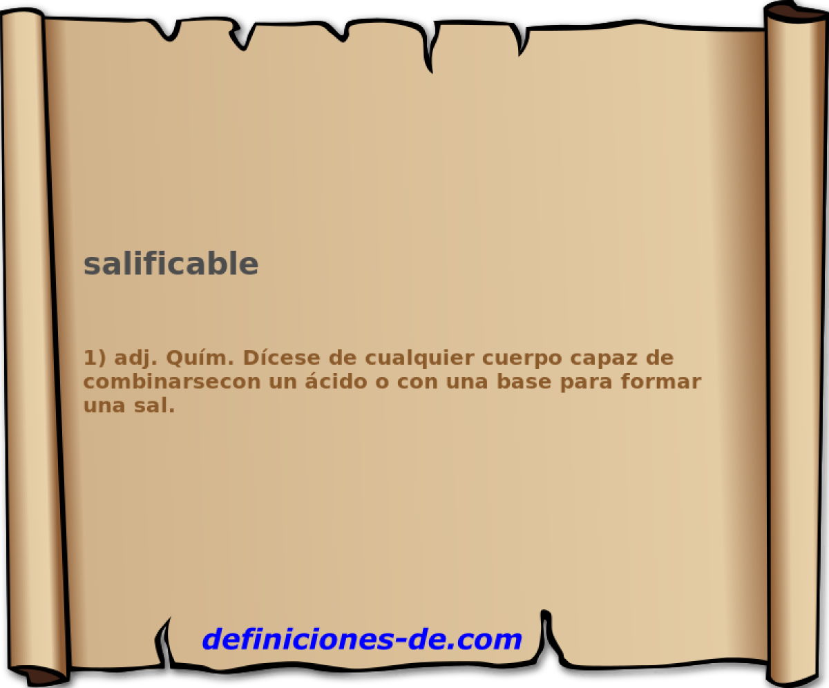 salificable 