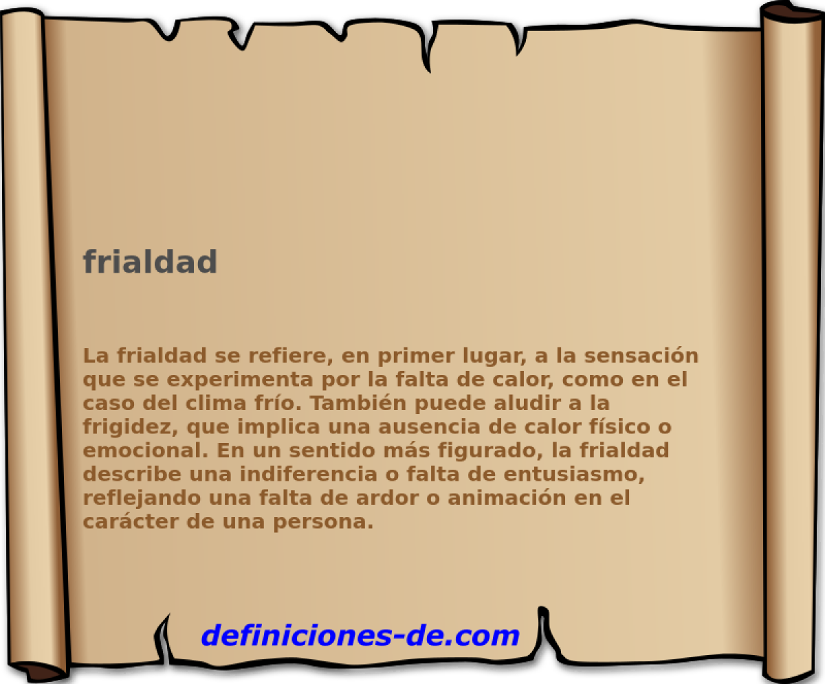 frialdad 