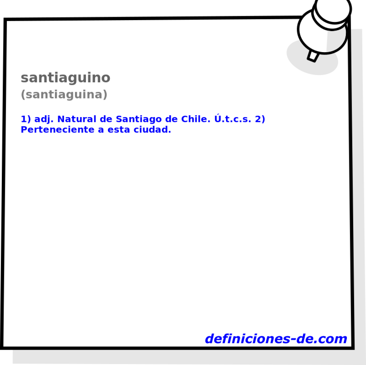 santiaguino (santiaguina)