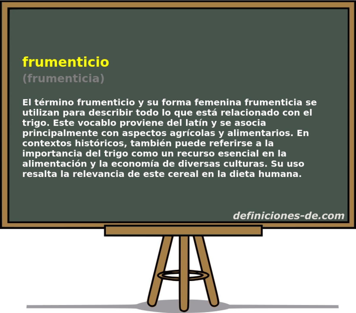 frumenticio (frumenticia)