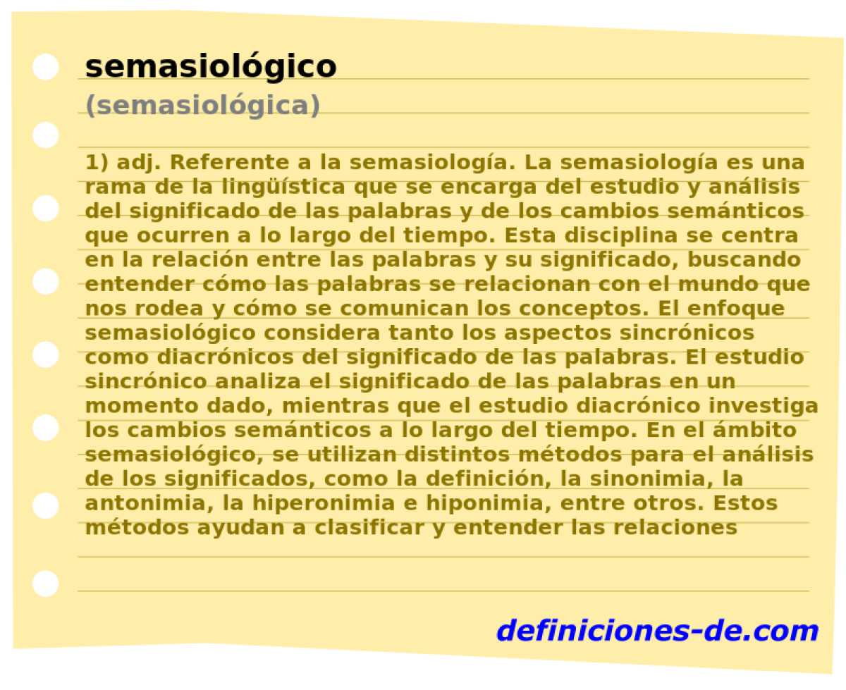 semasiolgico (semasiolgica)