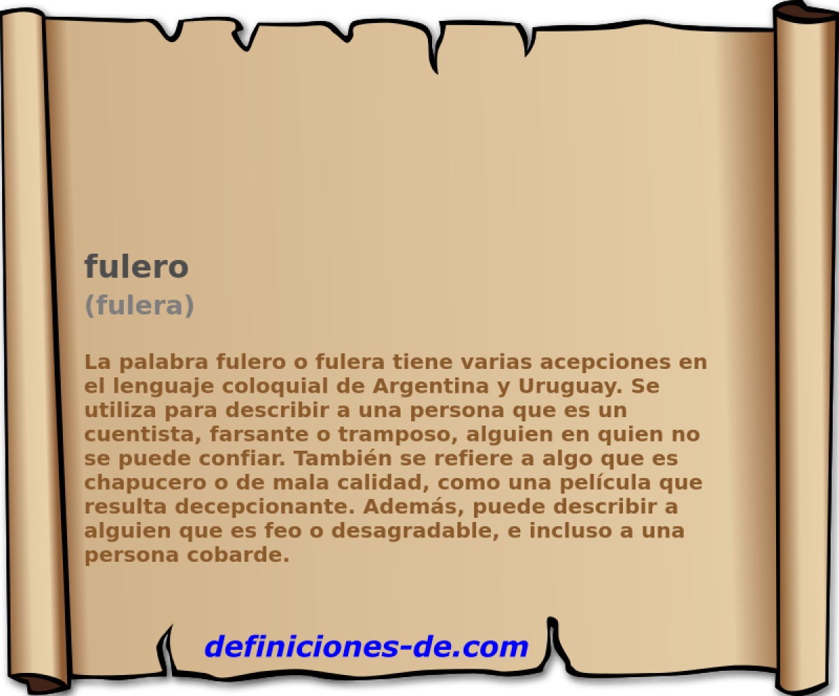 fulero (fulera)