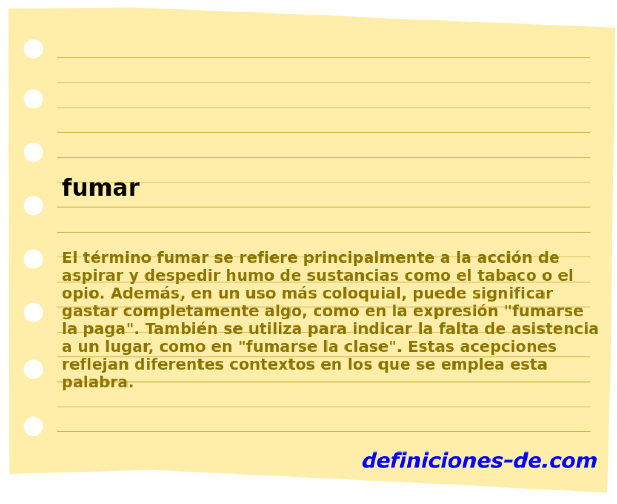 fumar 