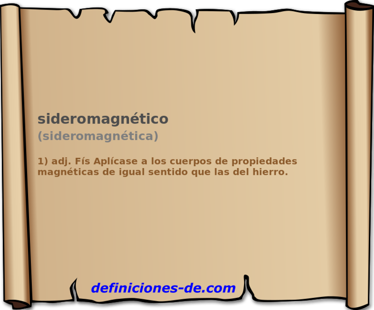 sideromagntico (sideromagntica)
