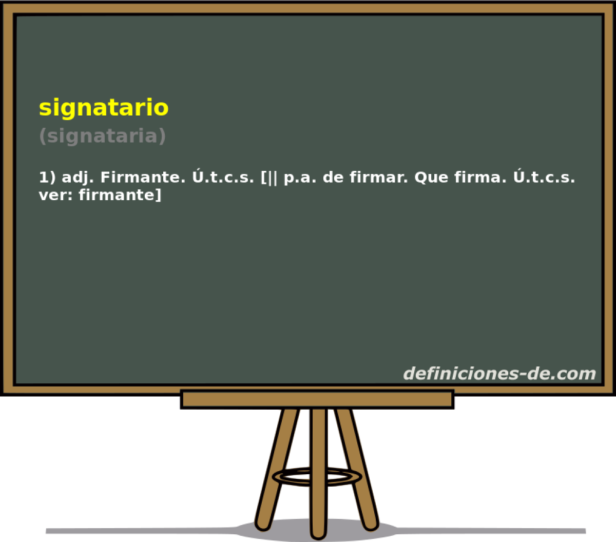 signatario (signataria)
