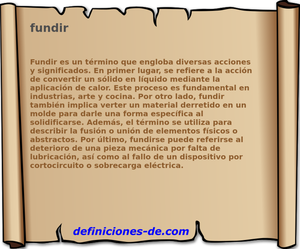 fundir 