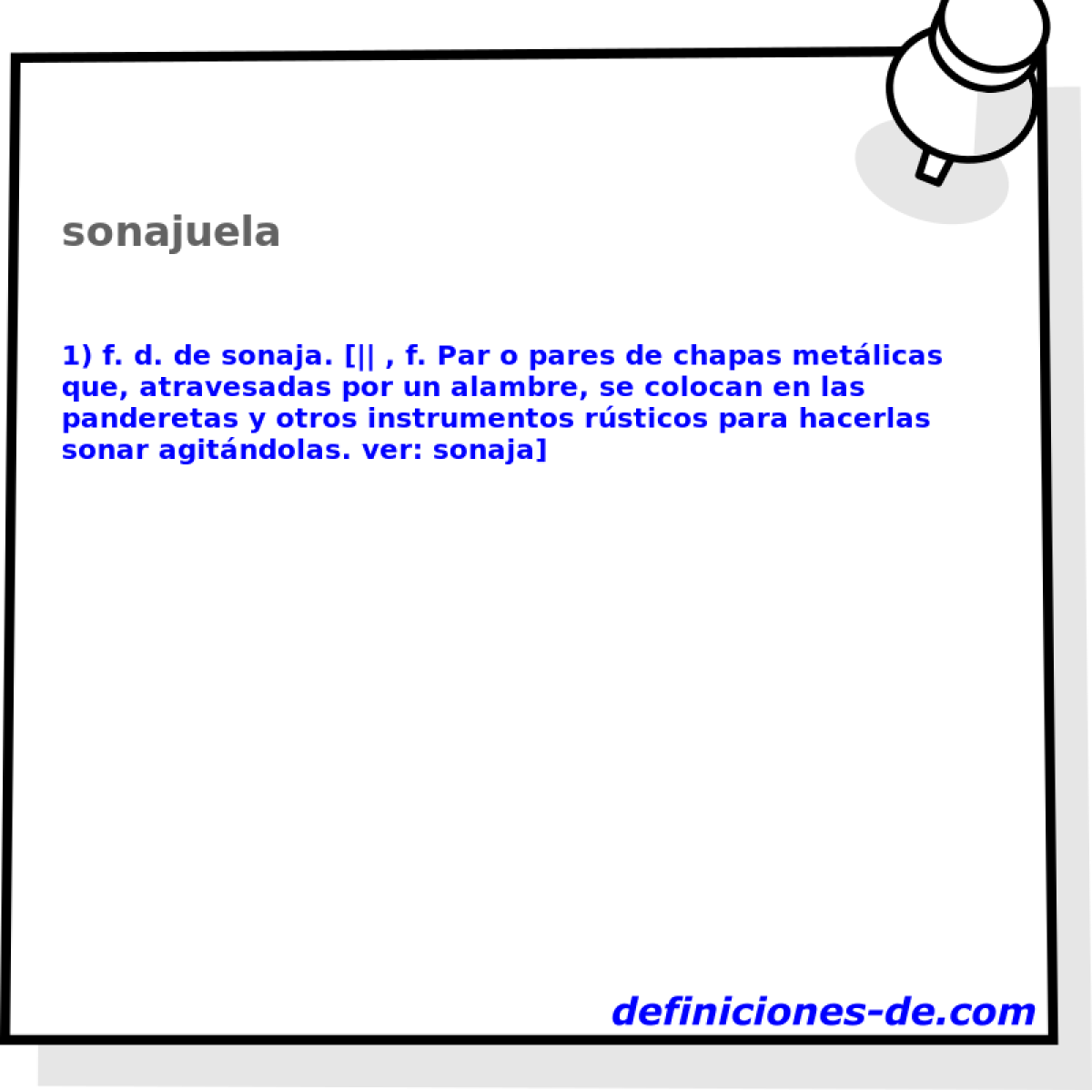 sonajuela 