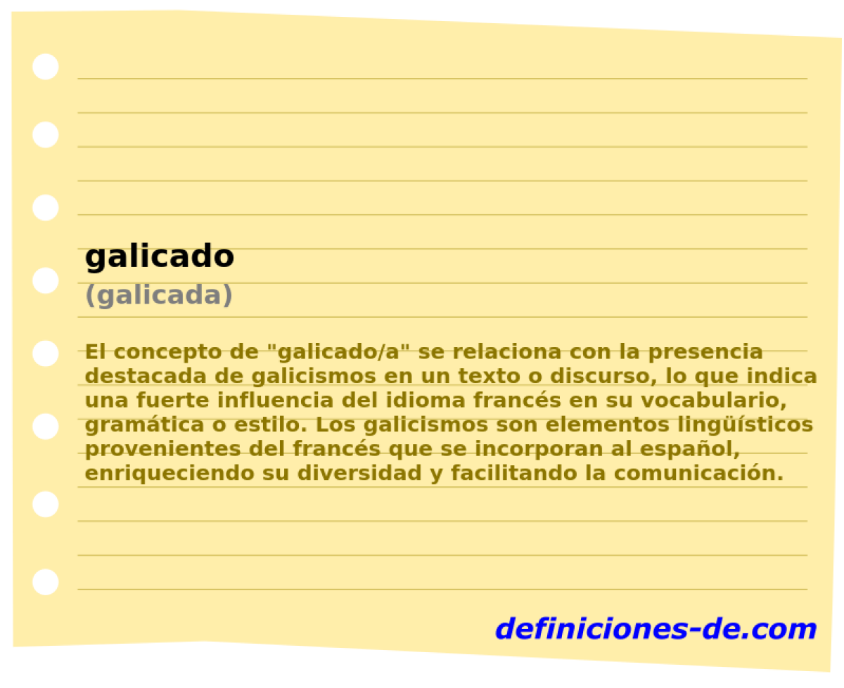 galicado (galicada)