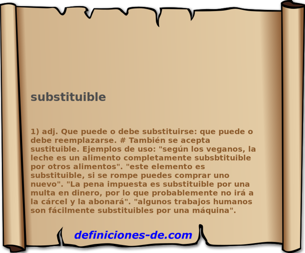substituible 