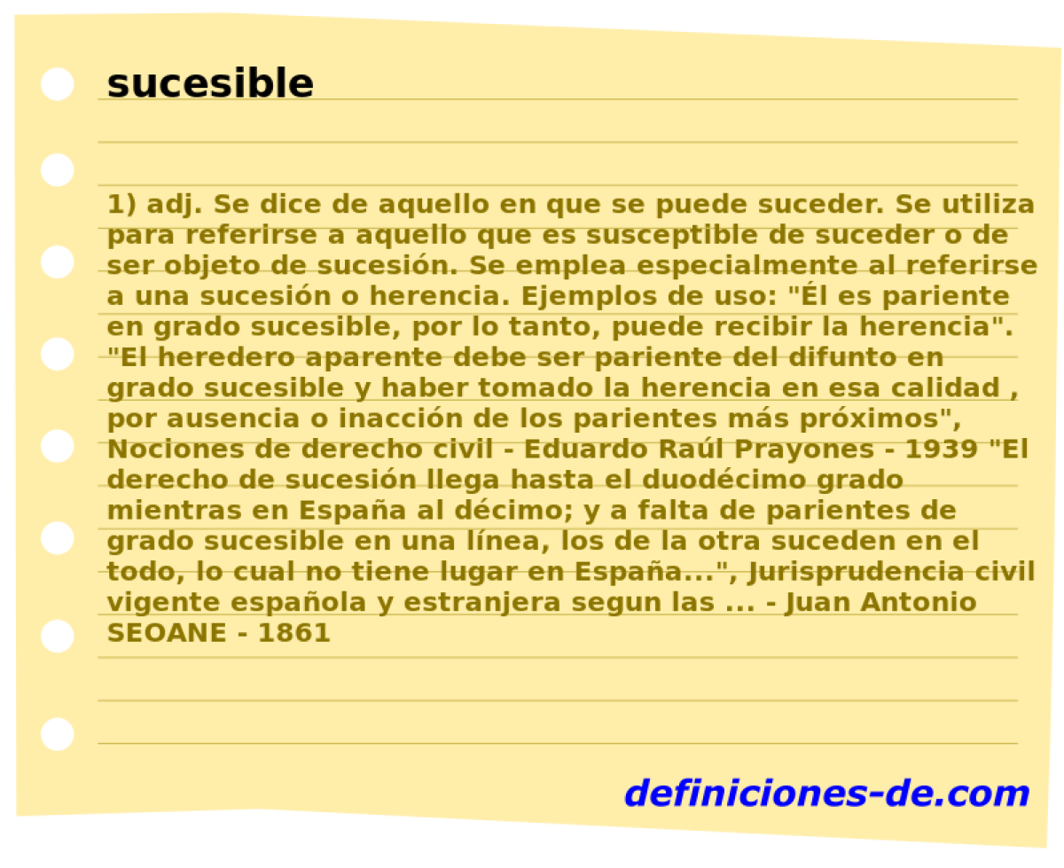sucesible 