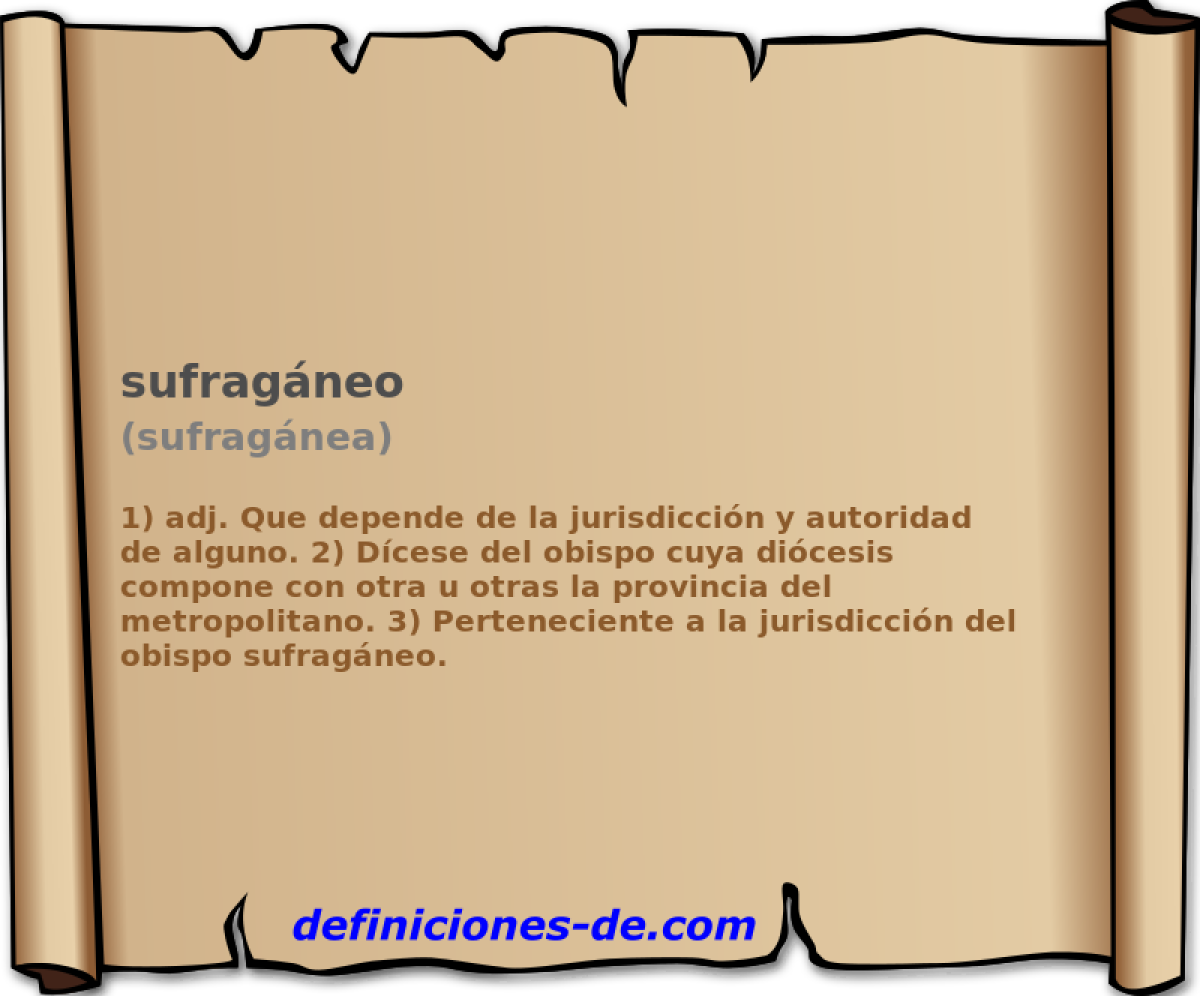 sufragneo (sufragnea)