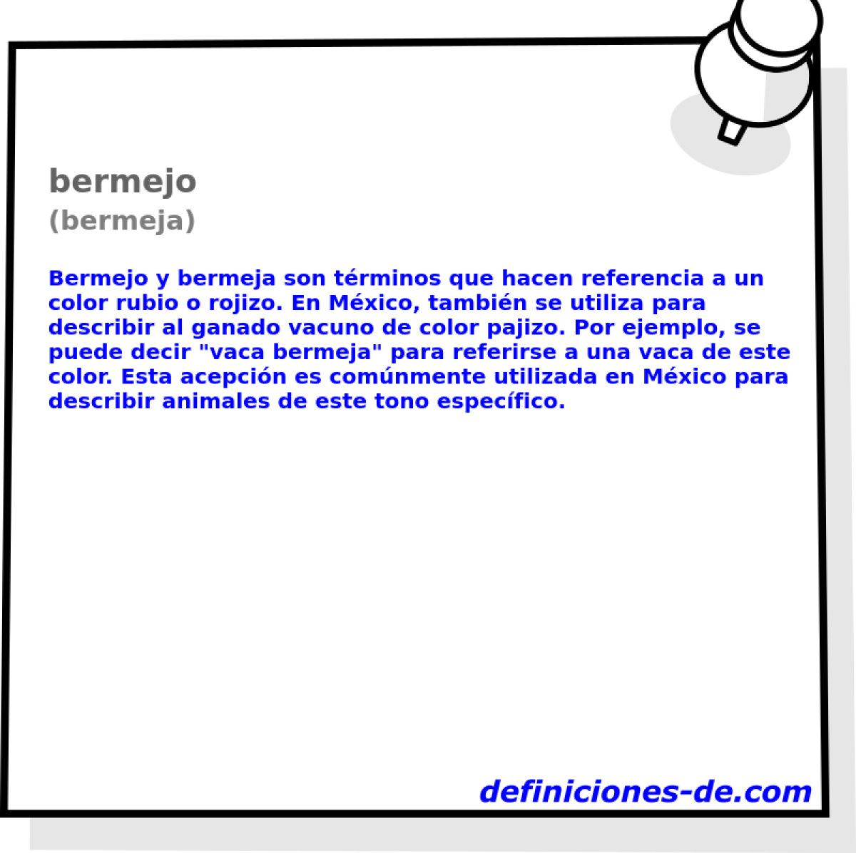 bermejo (bermeja)