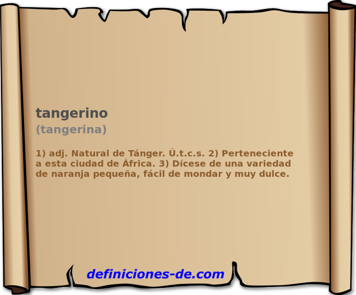 tangerino (tangerina)