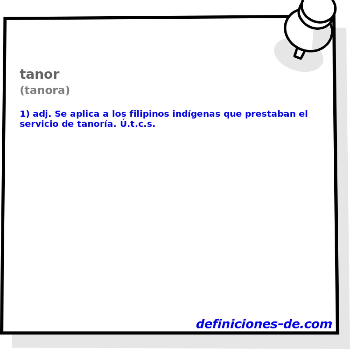 tanor (tanora)