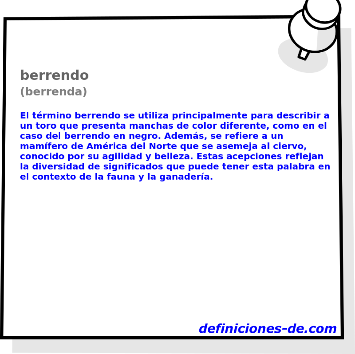 berrendo (berrenda)