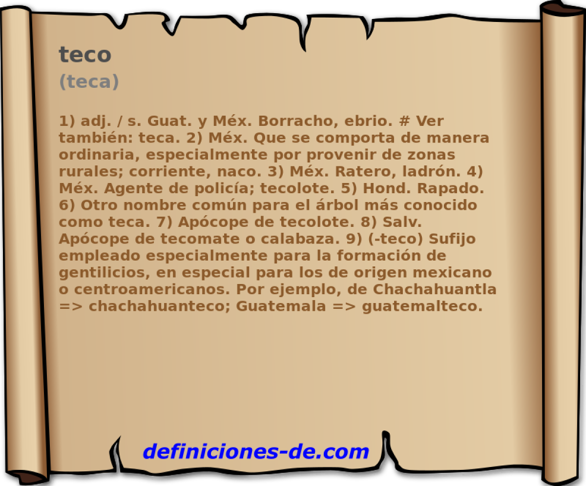 teco (teca)