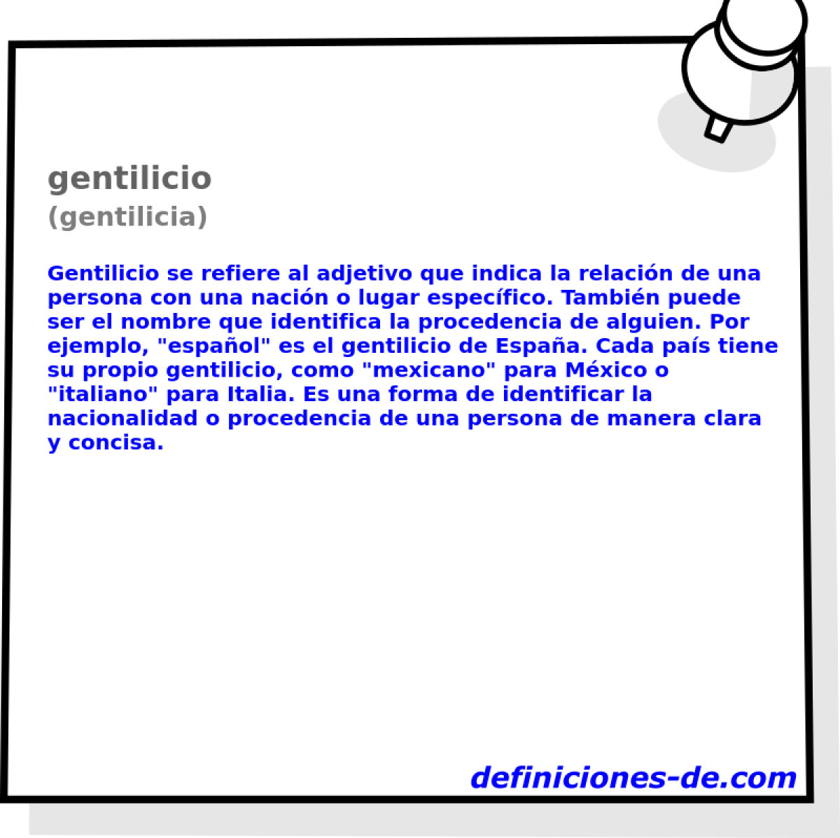 gentilicio (gentilicia)