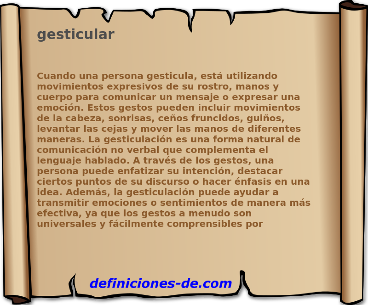 gesticular 