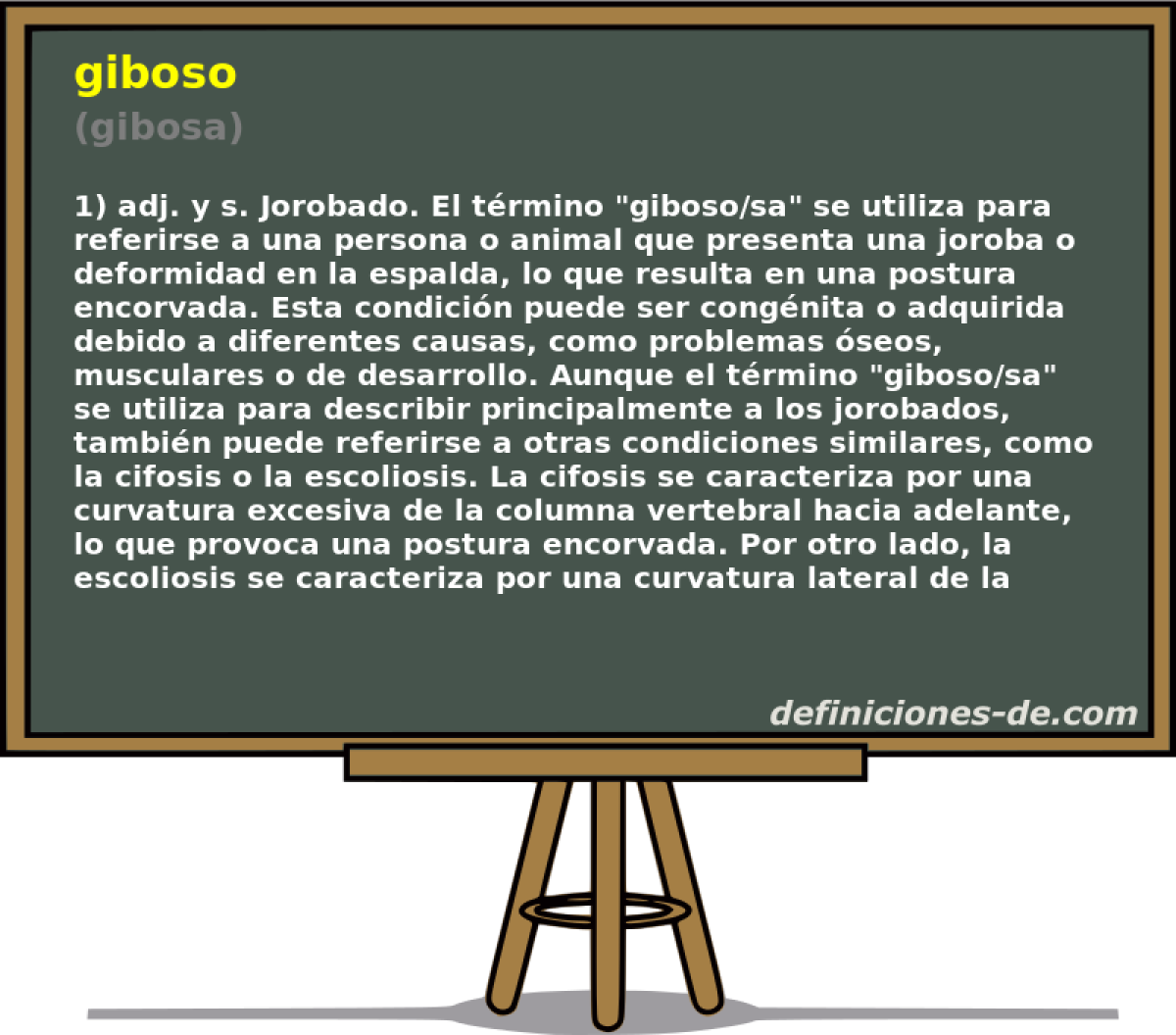 giboso (gibosa)