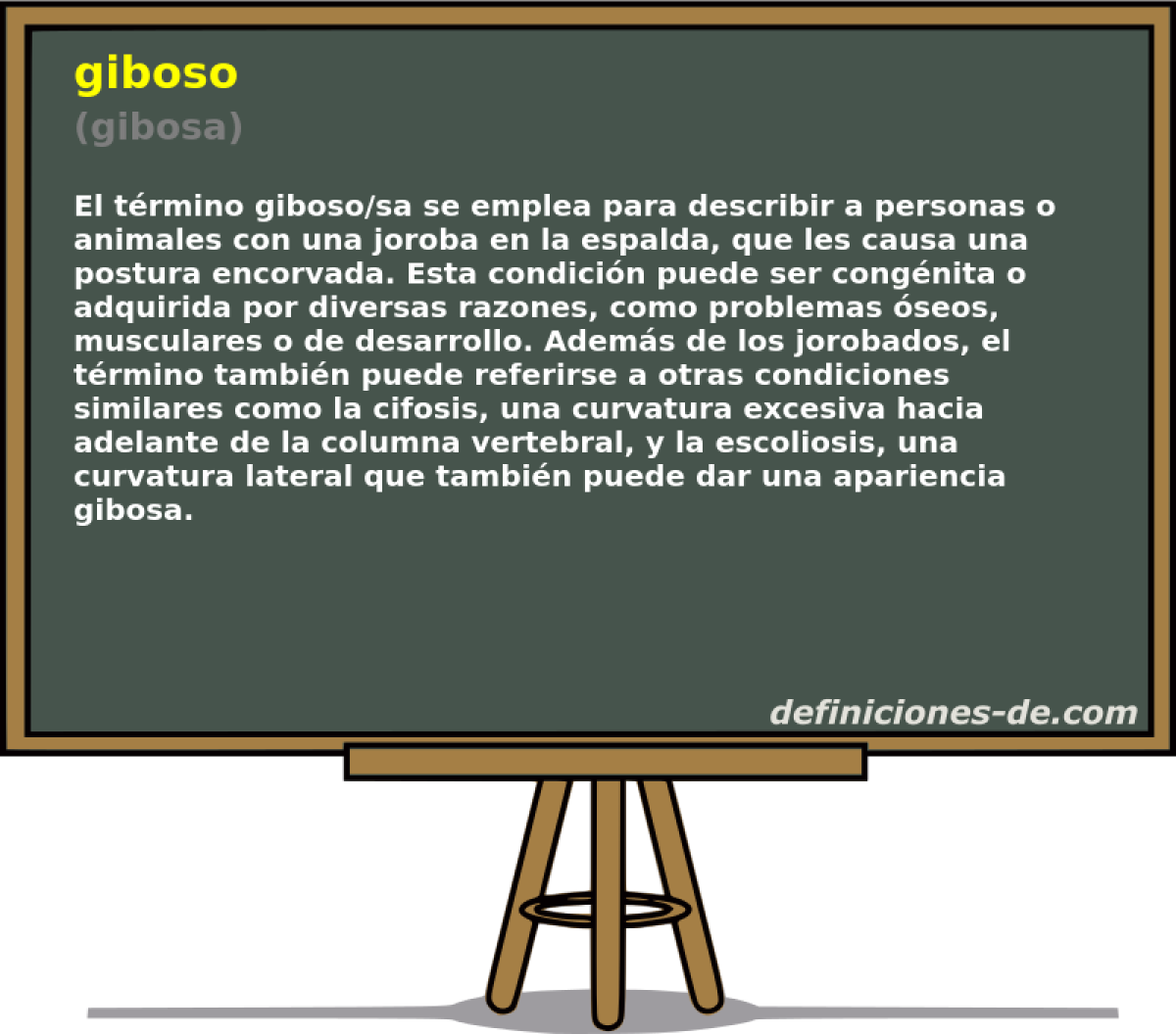 giboso (gibosa)