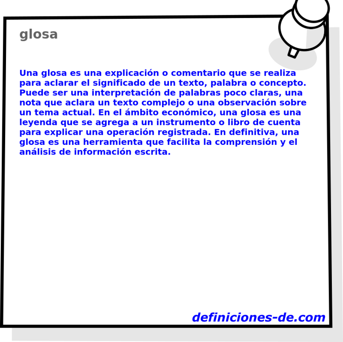 glosa 