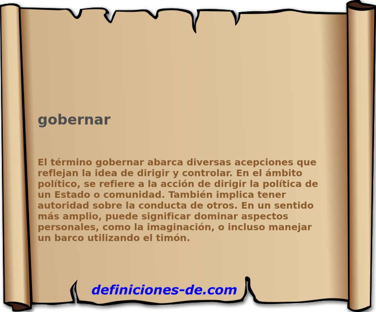 gobernar 