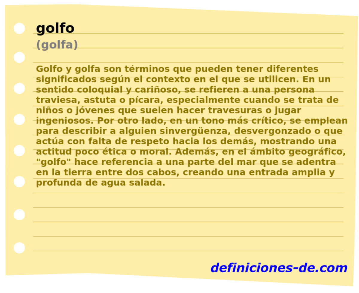 golfo (golfa)