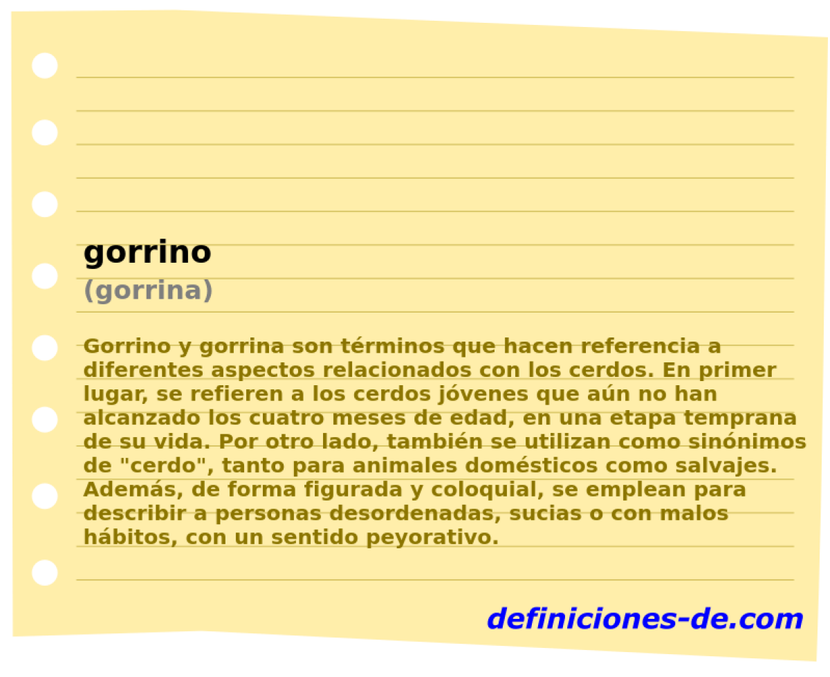 gorrino (gorrina)