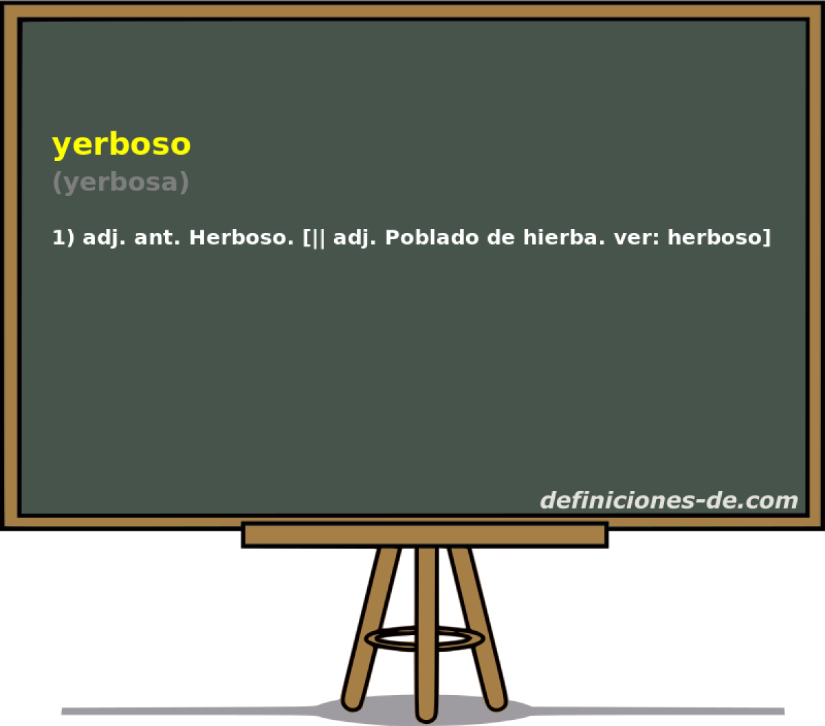 yerboso (yerbosa)