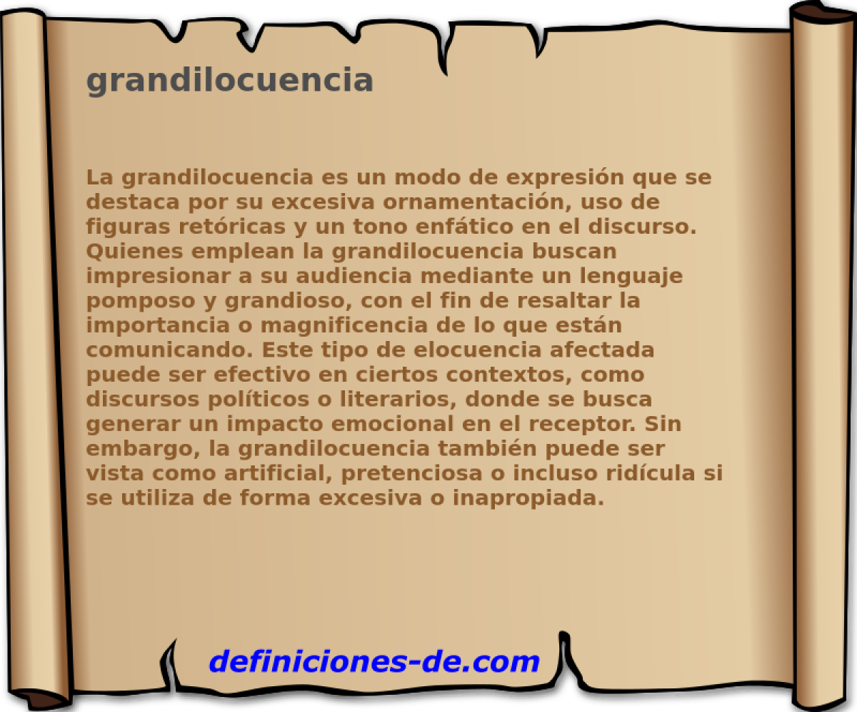 grandilocuencia 