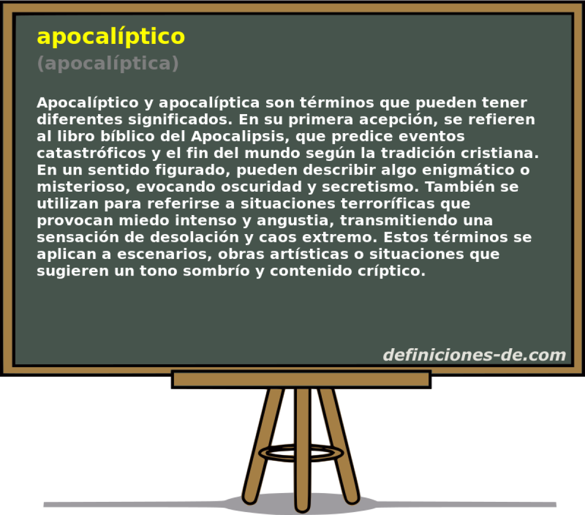 apocalptico (apocalptica)