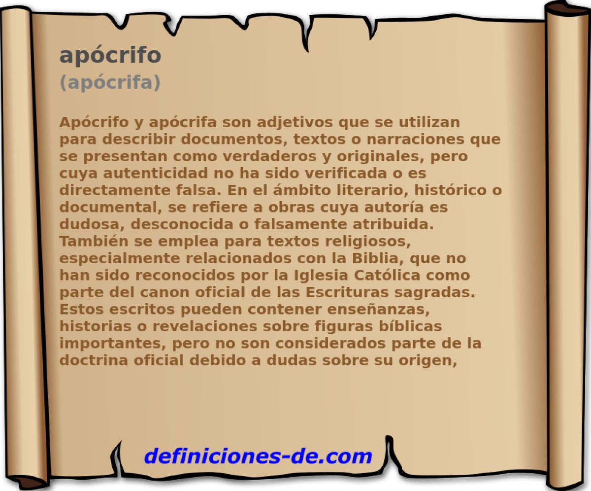 apcrifo (apcrifa)