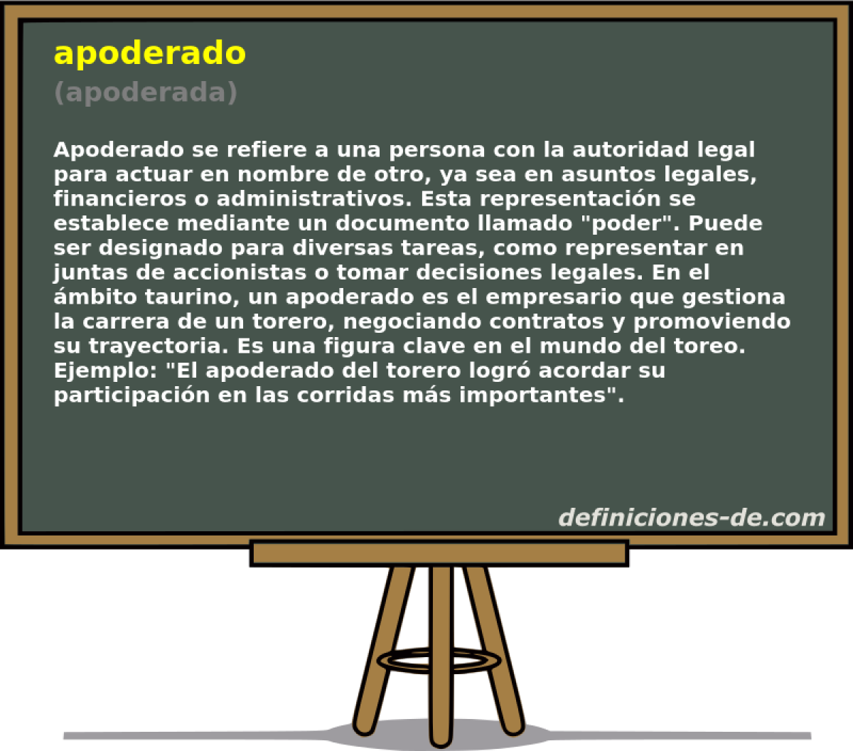 apoderado (apoderada)