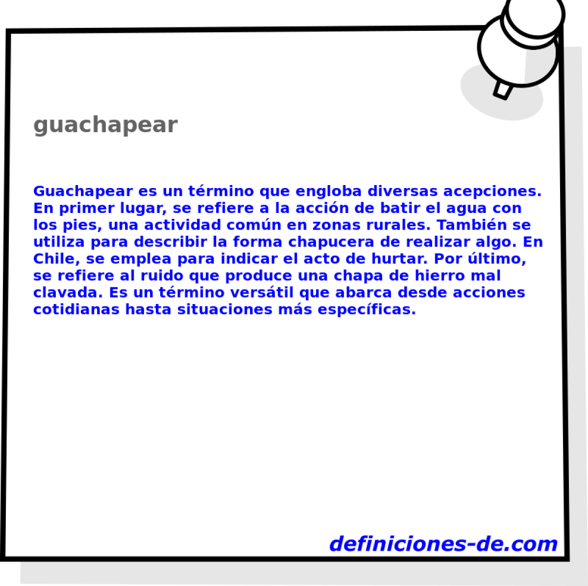 guachapear 