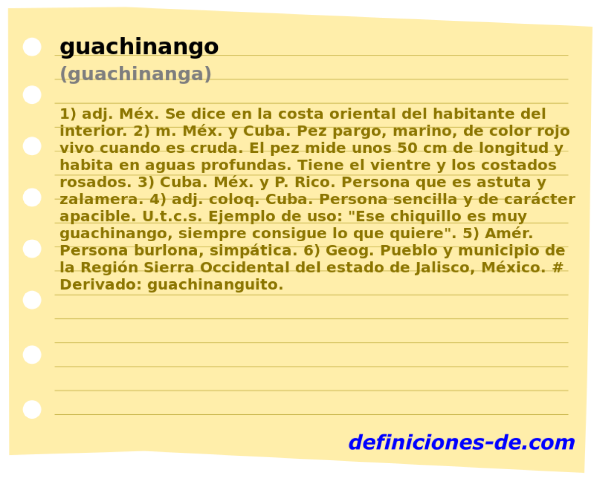 guachinango (guachinanga)