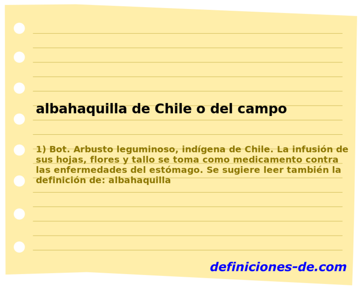 albahaquilla de Chile o del campo 