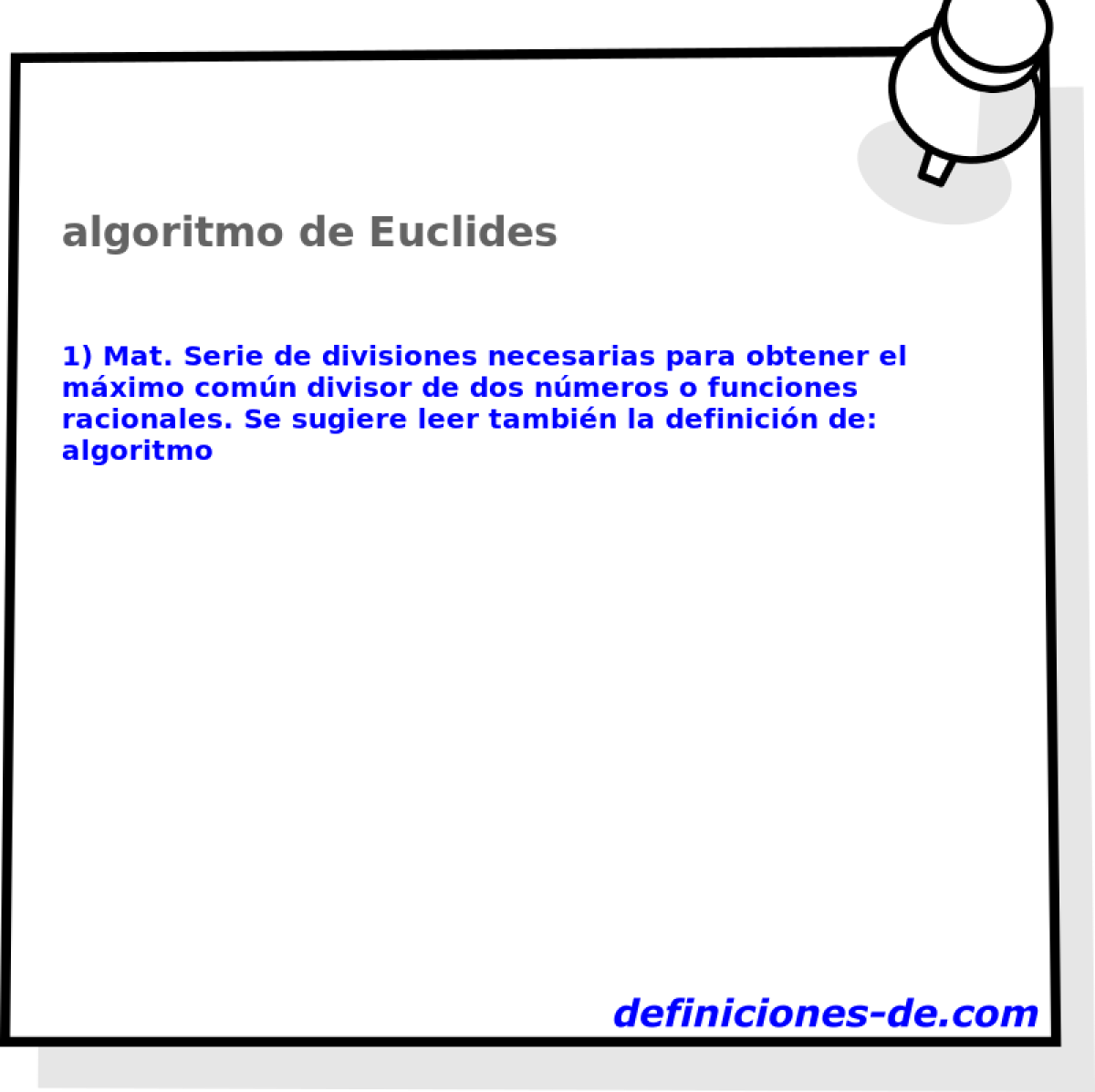 algoritmo de Euclides 