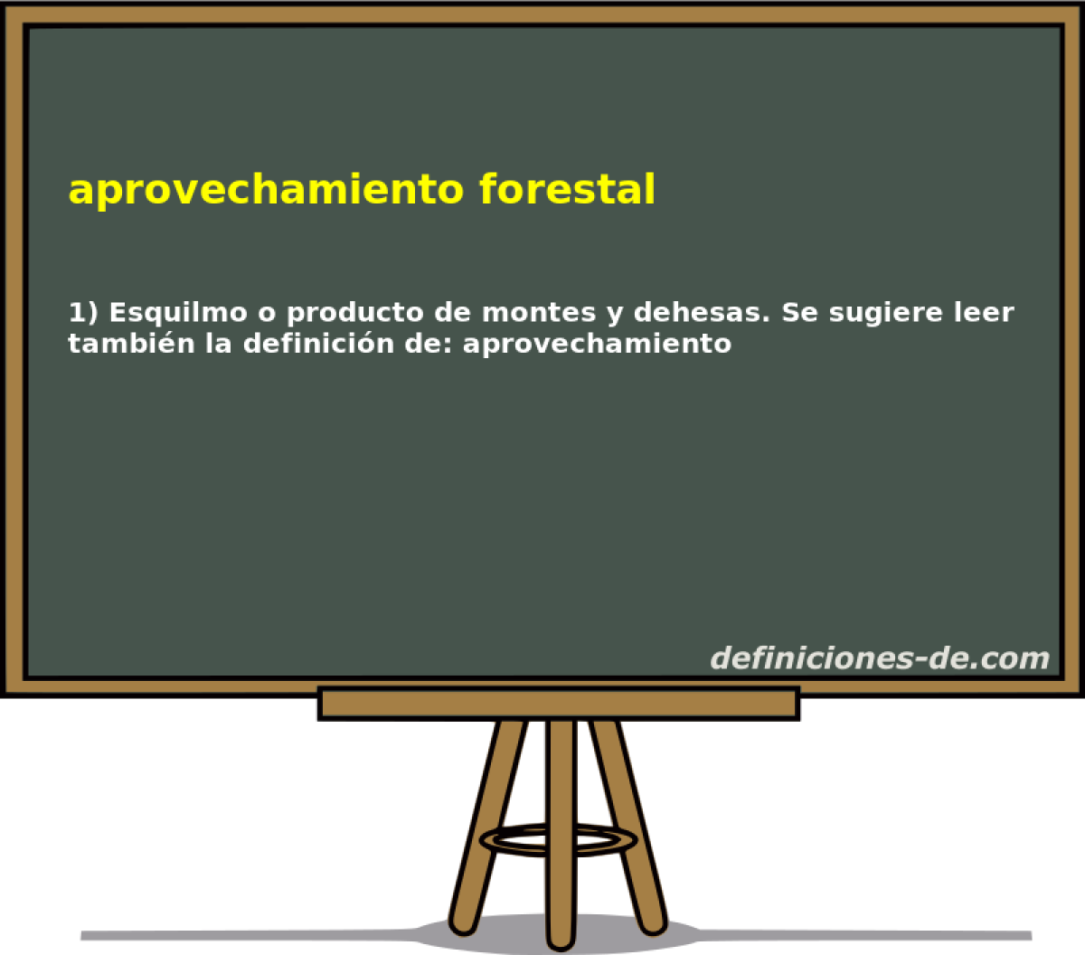 aprovechamiento forestal 