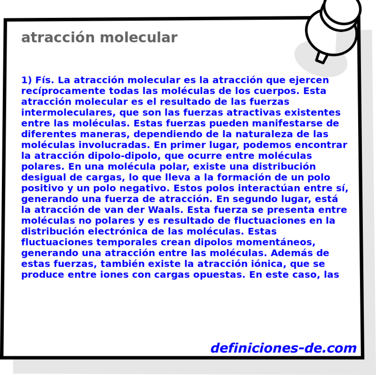 atraccin molecular 