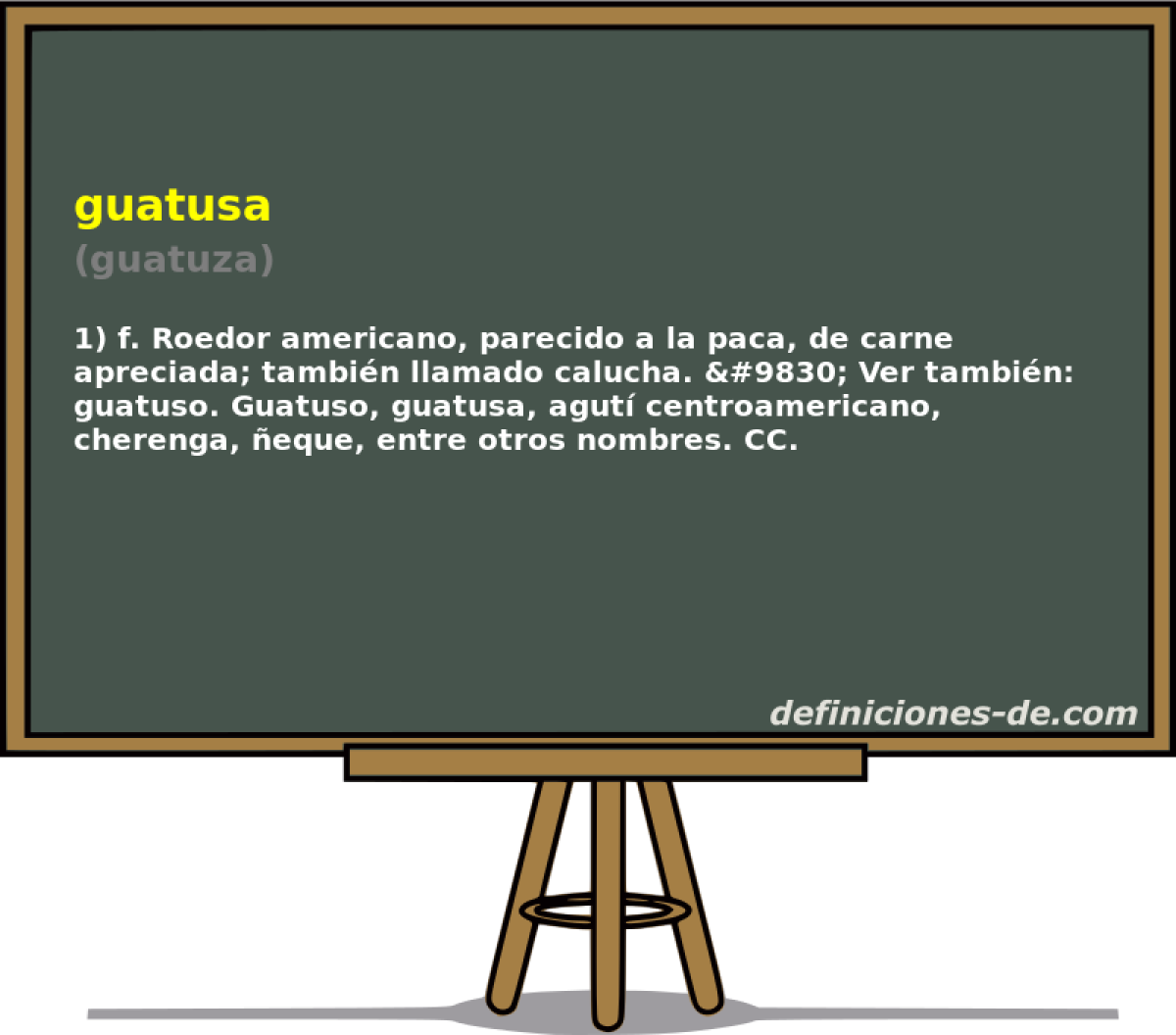 guatusa (guatuza)