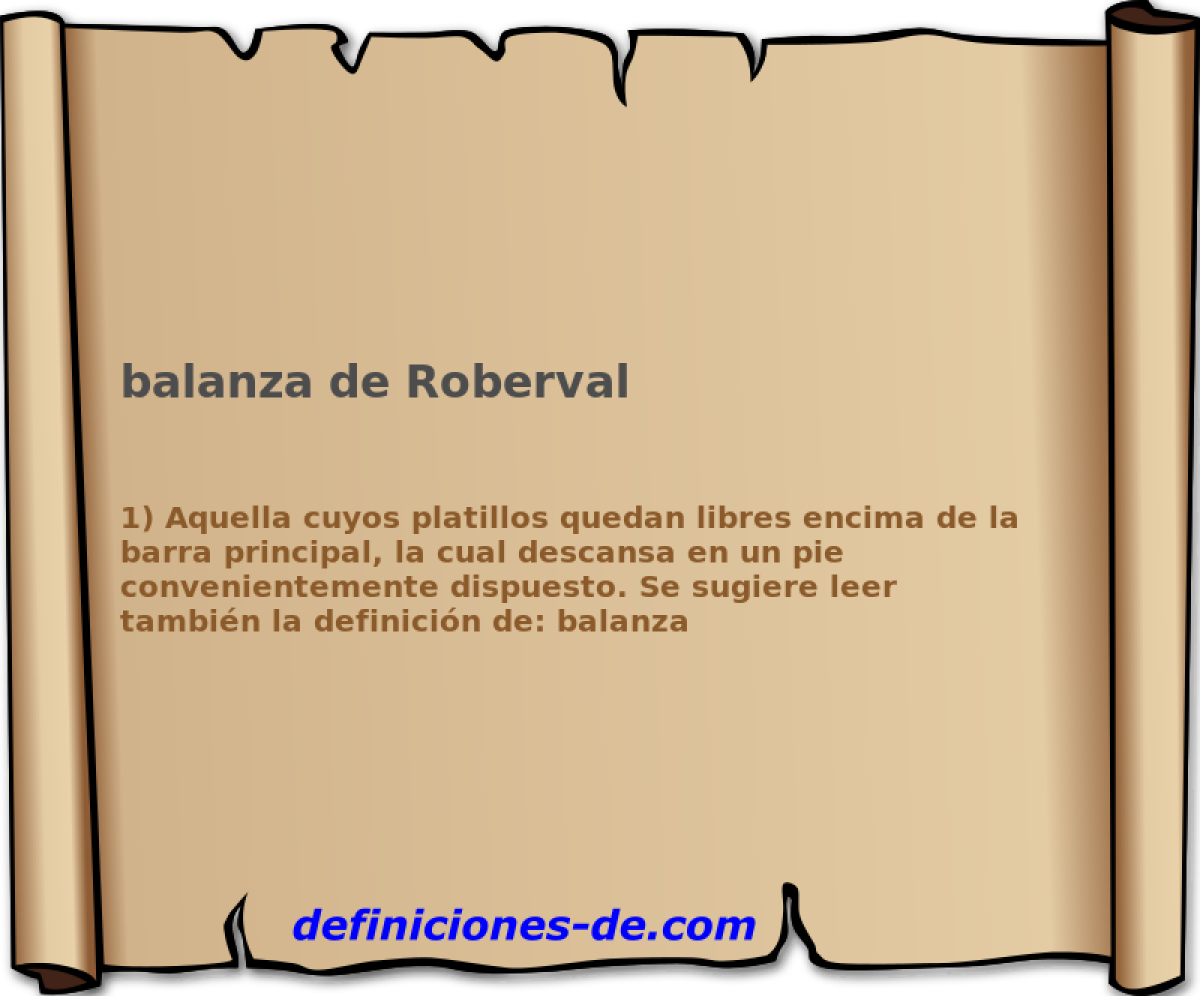 balanza de Roberval 