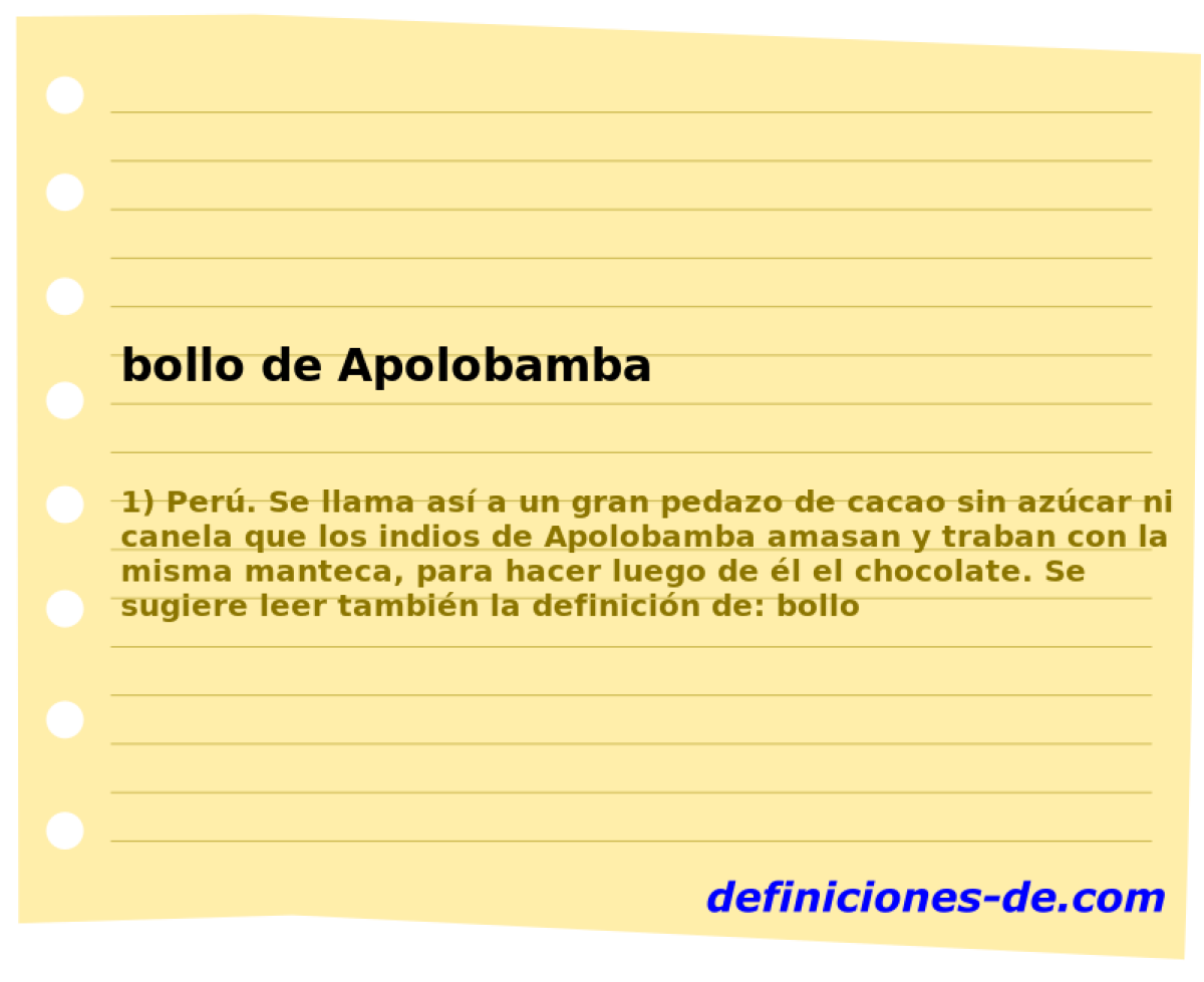 bollo de Apolobamba 