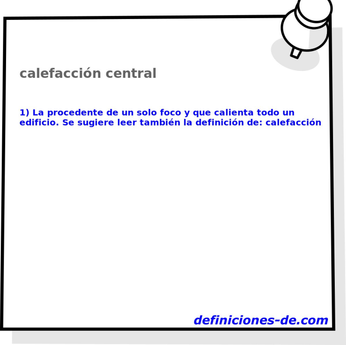 calefaccin central 