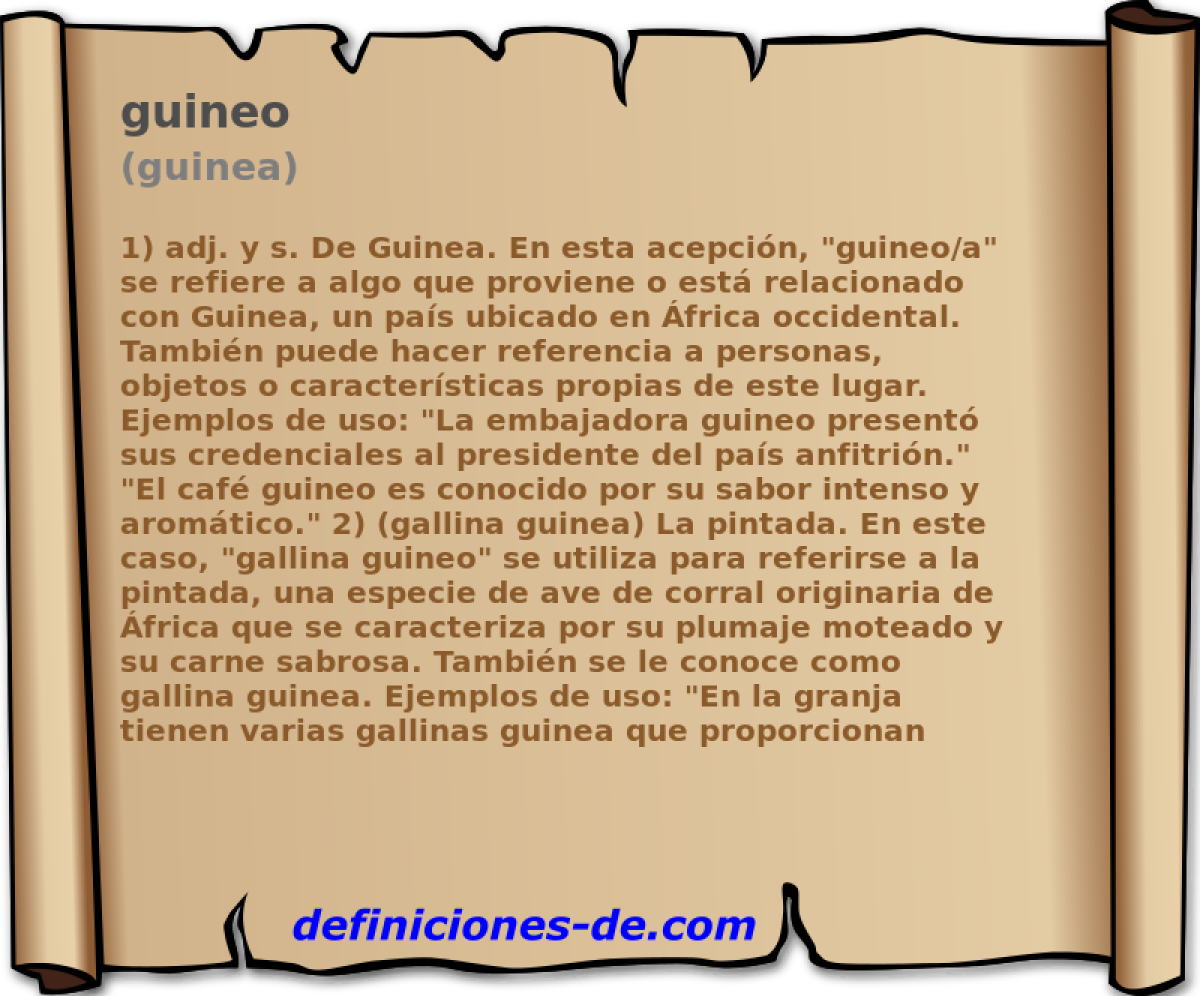 guineo (guinea)