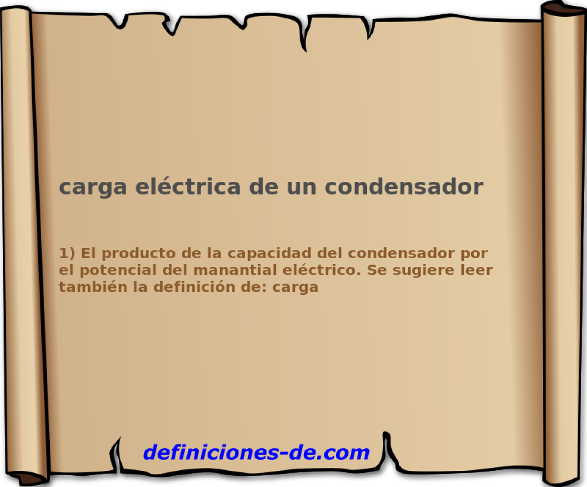 carga elctrica de un condensador 
